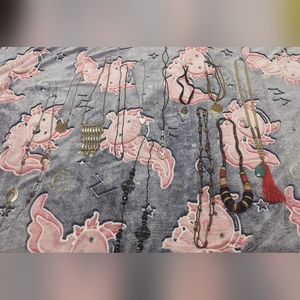 Large Lot of Beaded and Dangling Necklaces